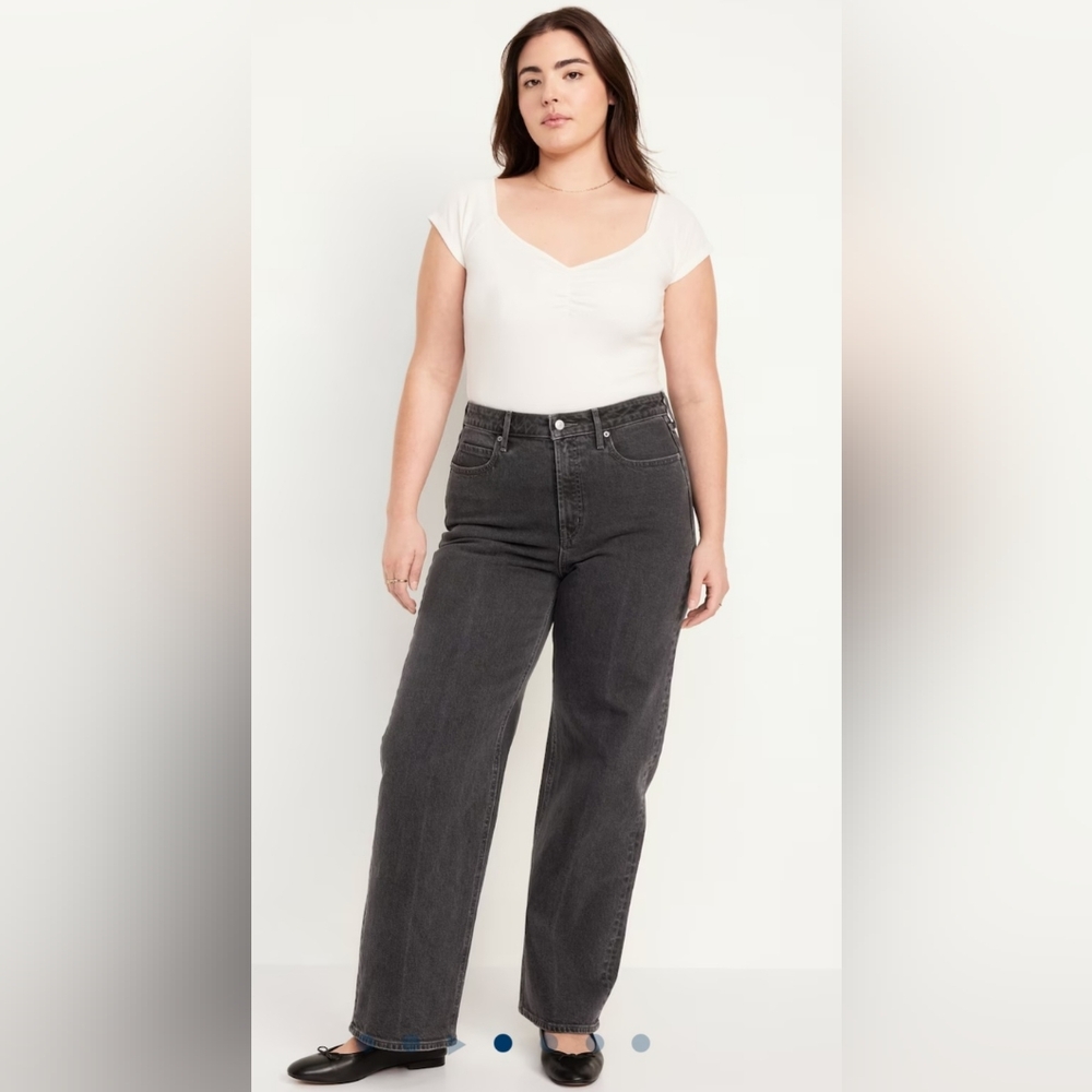 Old Navy Sky High Wide Leg Jeans